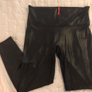 Spanx Faux Leather Leggings-Plus size